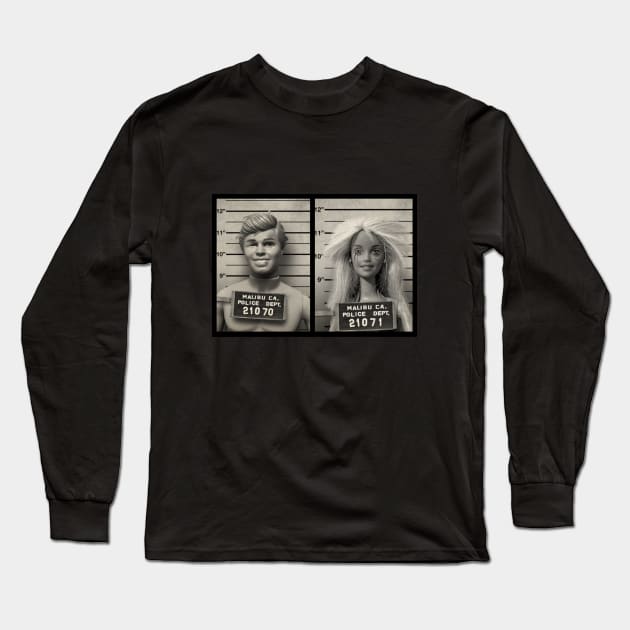 Barbie and Ken Mugshots by Buck Tee Long Sleeve T-Shirt by Buck Tee